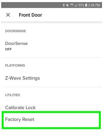 reset august smart lock