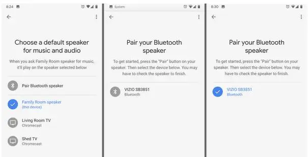 google home connect to bluetooth speaker