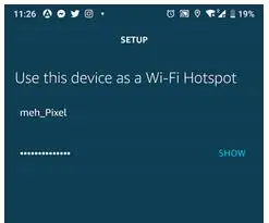 Connect Amazon Echo to Mobile Hotspot