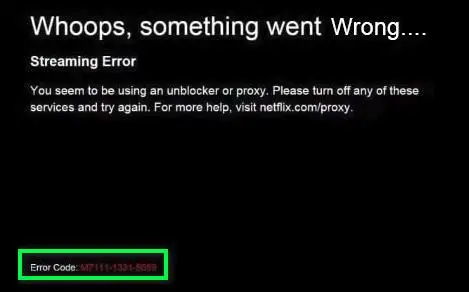 Netflix Error M7111-1331-2206