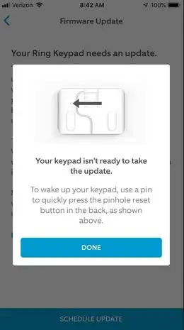 Update Firmware on Ring Alarm Keypad