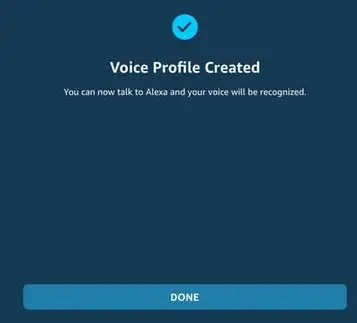 Setup Amazon Alexa Voice Profiles