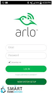 setup arlo camera