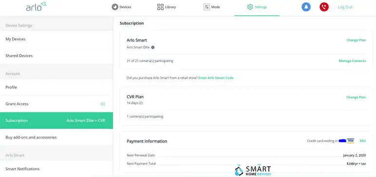 setup arlo camera