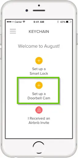 Connect an August Doorbell Cam Pro to WiFi