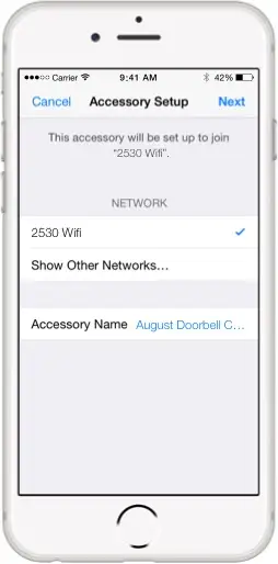 Connect an August Doorbell Cam Pro to WiFi