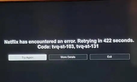 Netflix Error Code tvq-st-131