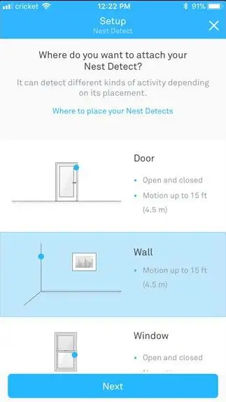 Add a Nest Detect Sensor to a Nest Secure