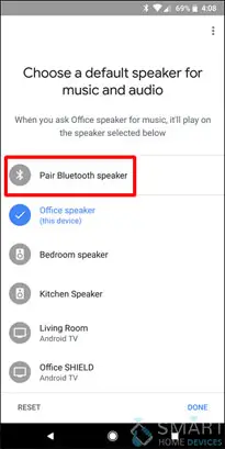 google home bluetooth speaker group