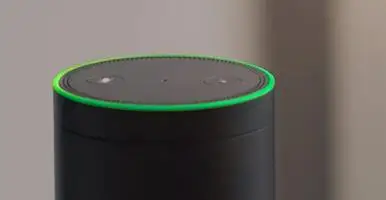 Alexa Blinking Spinning Green Ring