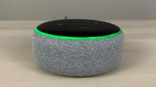 Alexa Blinking Spinning Green Ring