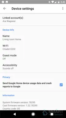 update google home mini