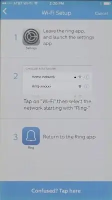 ring not connecting to wifi