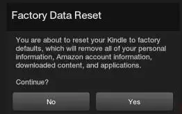 how to reset kindle fire without parental control password