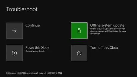 xbox one error e105