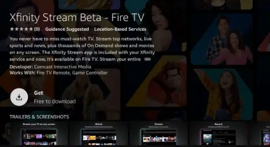 Install Xfinity Stream on Firestick