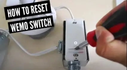 Reset Wemo Smart Light Switch