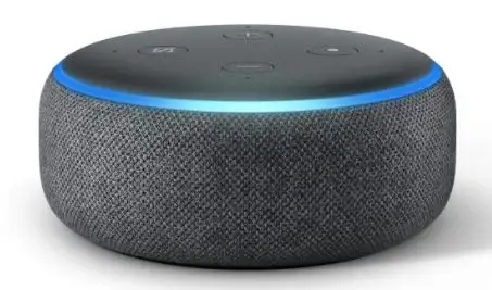 echo dot solid blue ring