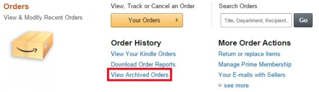 How To View Your Archived Orders On Amazon