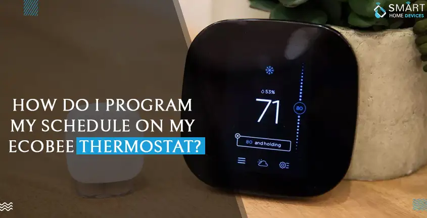 How do I Program My Schedule on My Ecobee Thermostat?